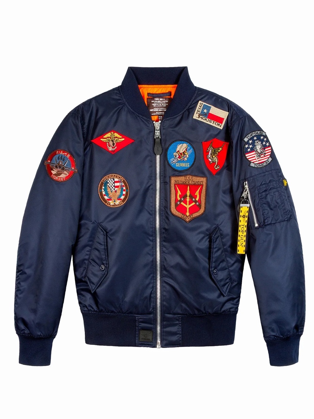 PATCH TOPGUN jacket in navy blue